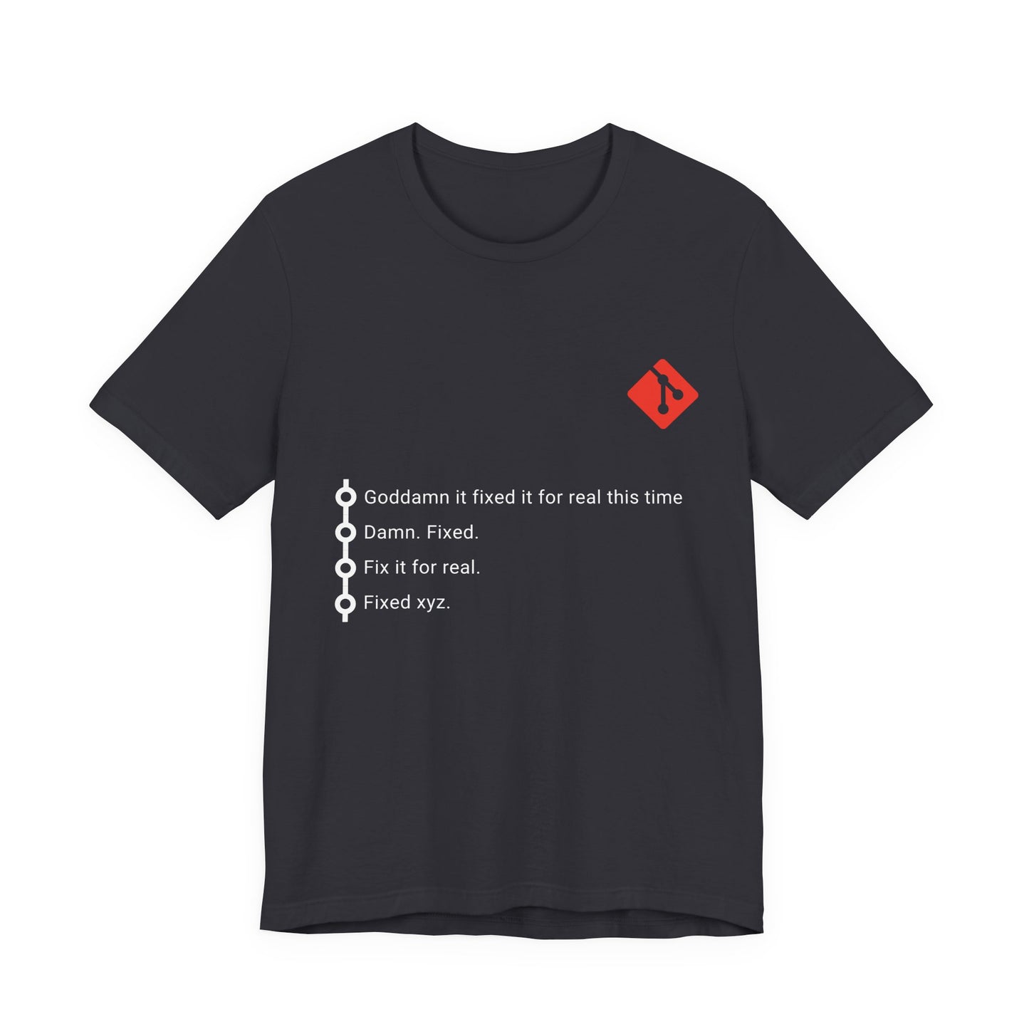 Funny Git Commit T-Shirt – Programmer & Dev Gift