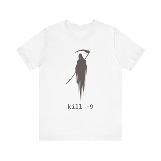 Linux “kill” Command T-Shirt – Grim Reaper Dev Tee
