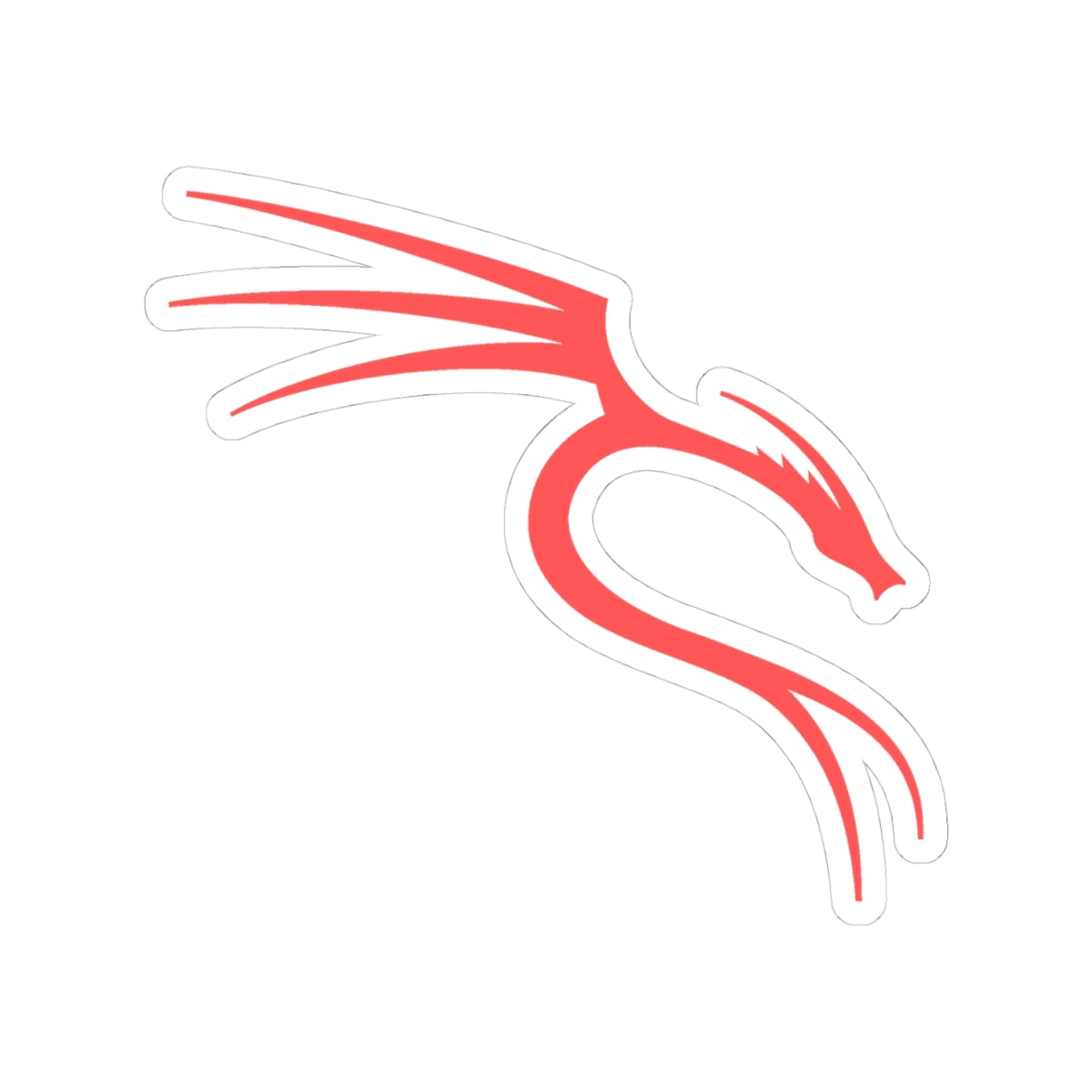 Sticker Set - Kali Linux Dragen Red Design