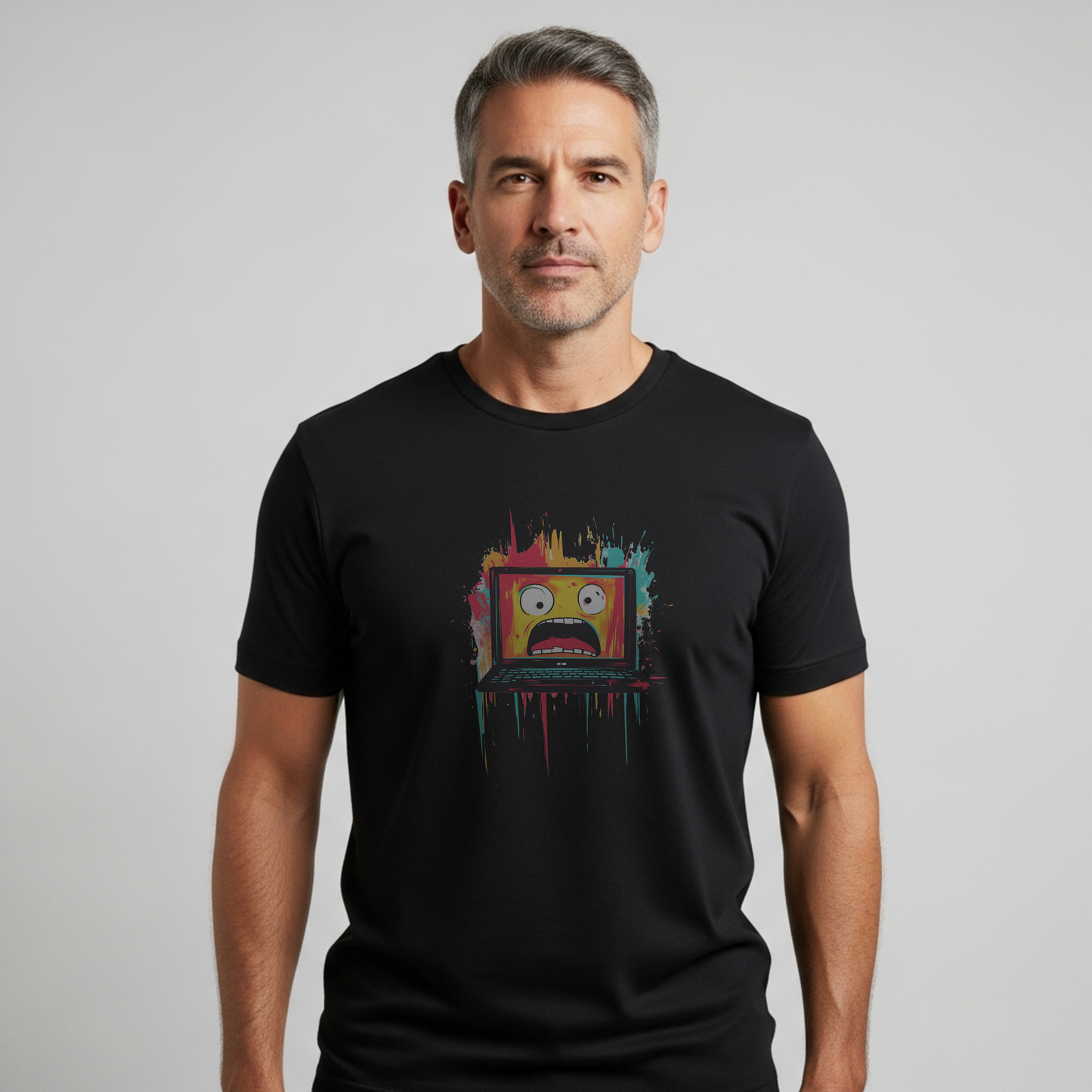 Dev Life Chromatic Laptop Art T-Shirt
