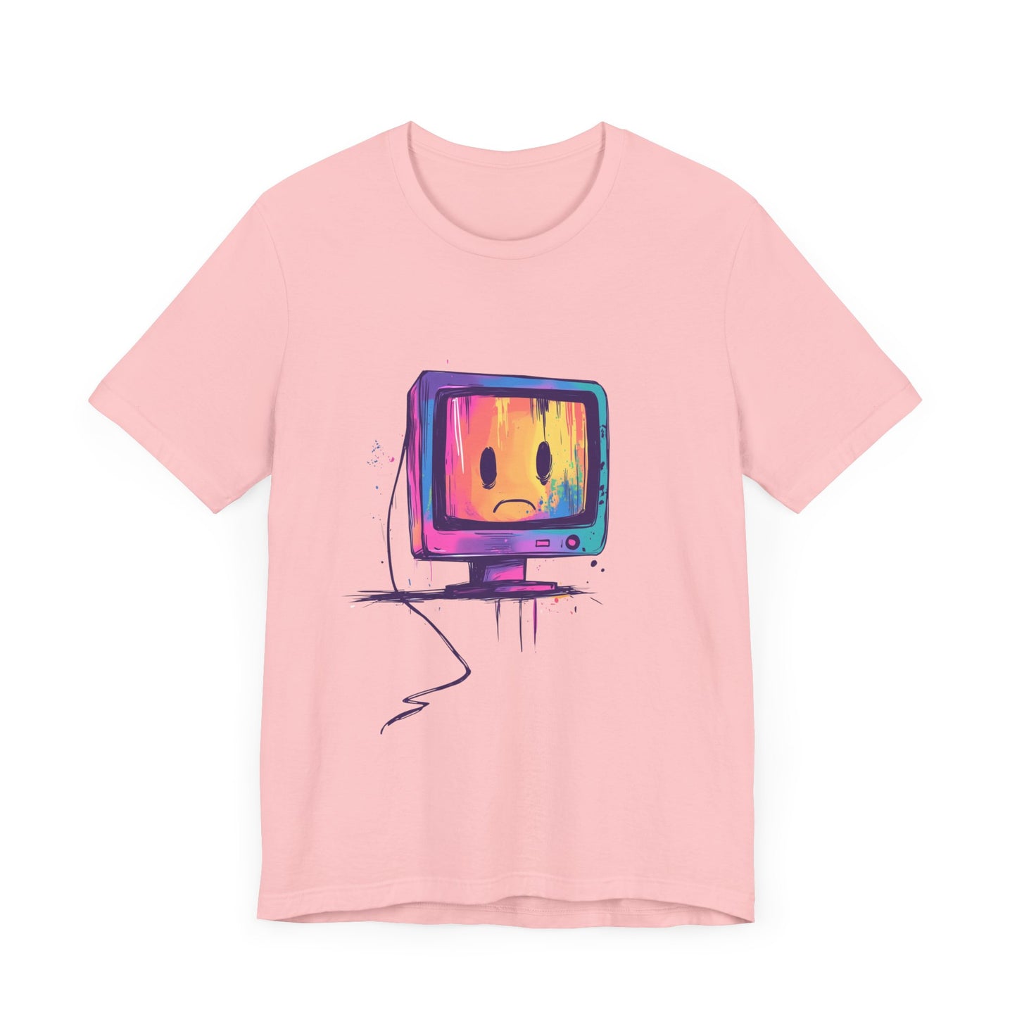 Colorful Linux Sad PC Unisex Tee, T-Shirt, Shirt, Top, Clothing, Apparel