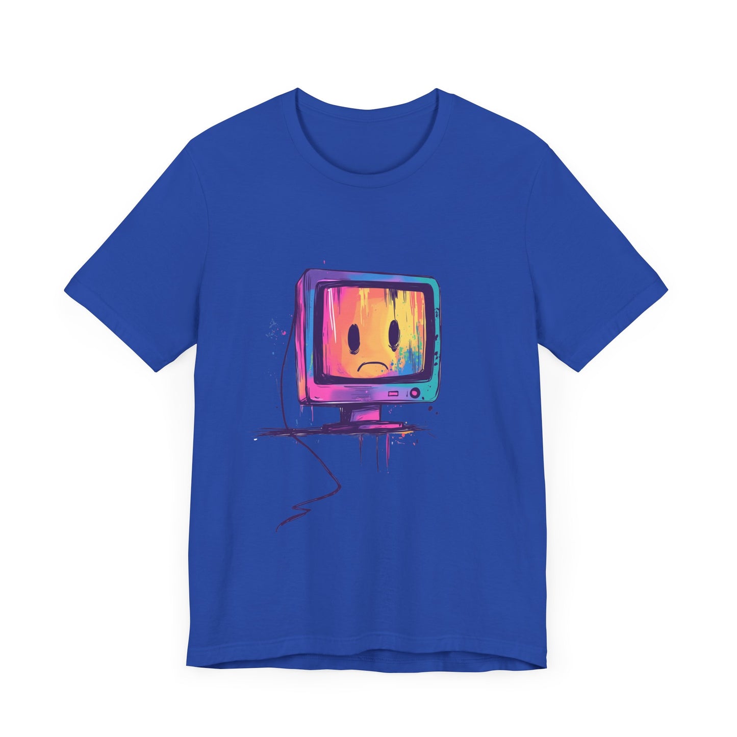 Colorful Linux Sad PC Unisex Tee, T-Shirt, Shirt, Top, Clothing, Apparel