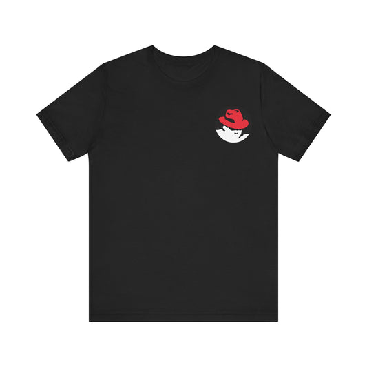 Red Hat Logo Linux T-Shirt, Unisex Tee, Graphic Tee, Top for Tech Lovers, Programmer Gift, Computer Geek Shirt