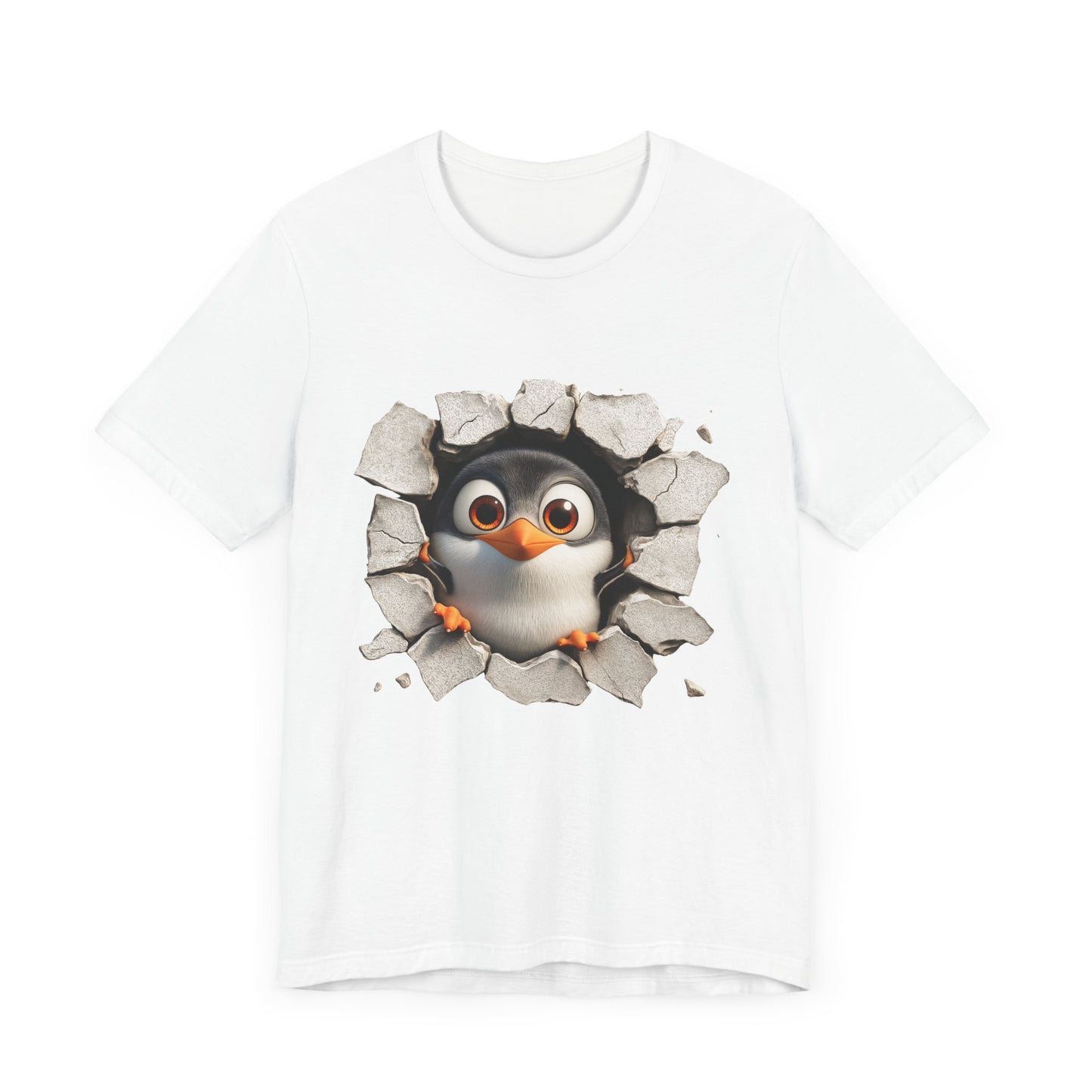 Tux Pinguin T-Shirt, Penguin Lover Gift, Animal Print Apparel, Short Sleeve Tee, Cute Animal Shirt