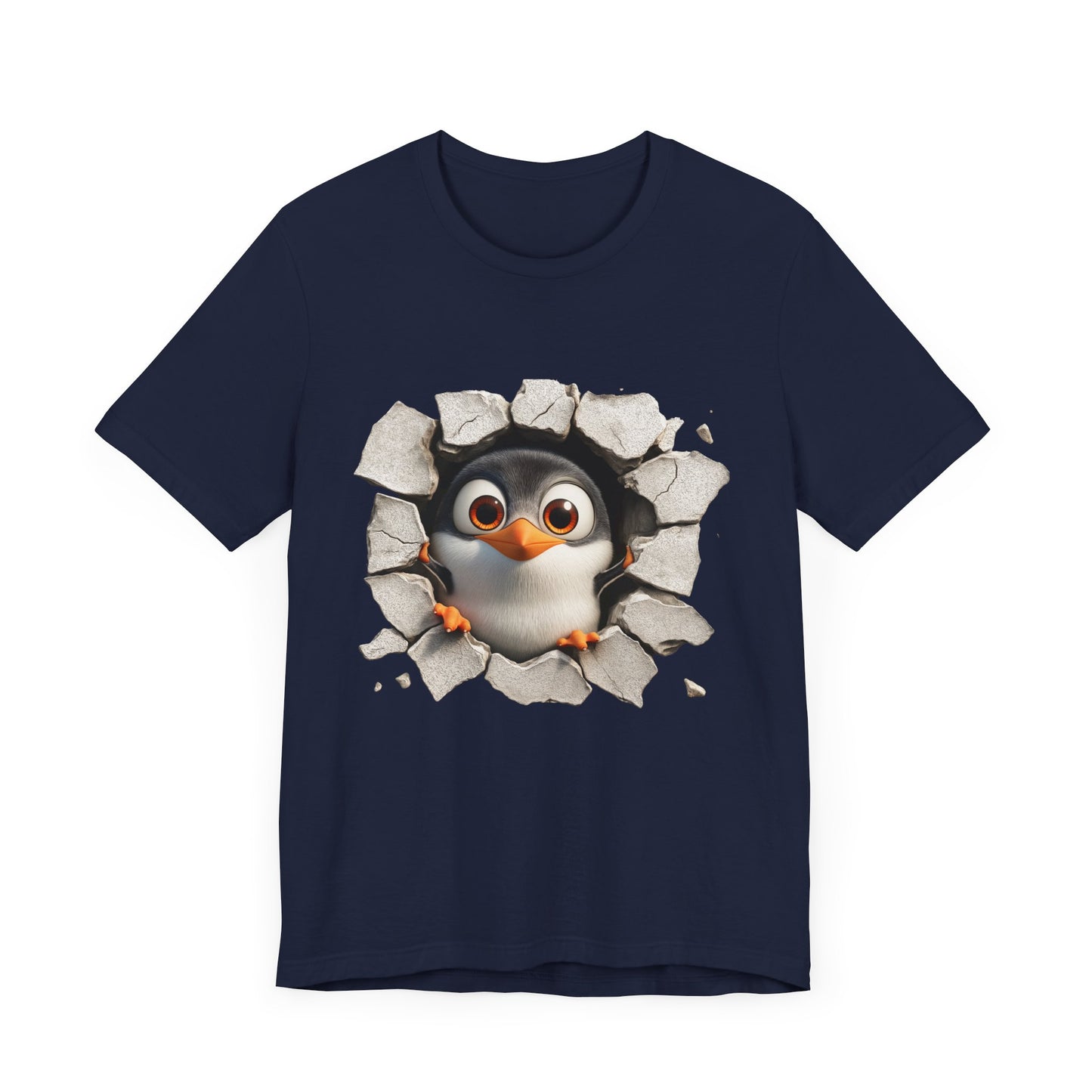 Tux Pinguin T-Shirt, Penguin Lover Gift, Animal Print Apparel, Short Sleeve Tee, Cute Animal Shirt