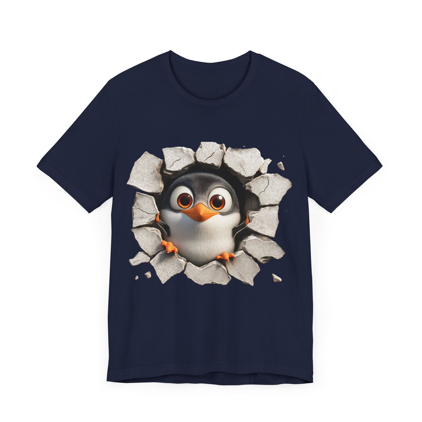 Tux Pinguin T-Shirt, Penguin Lover Gift, Animal Print Apparel, Short Sleeve Tee, Cute Animal Shirt