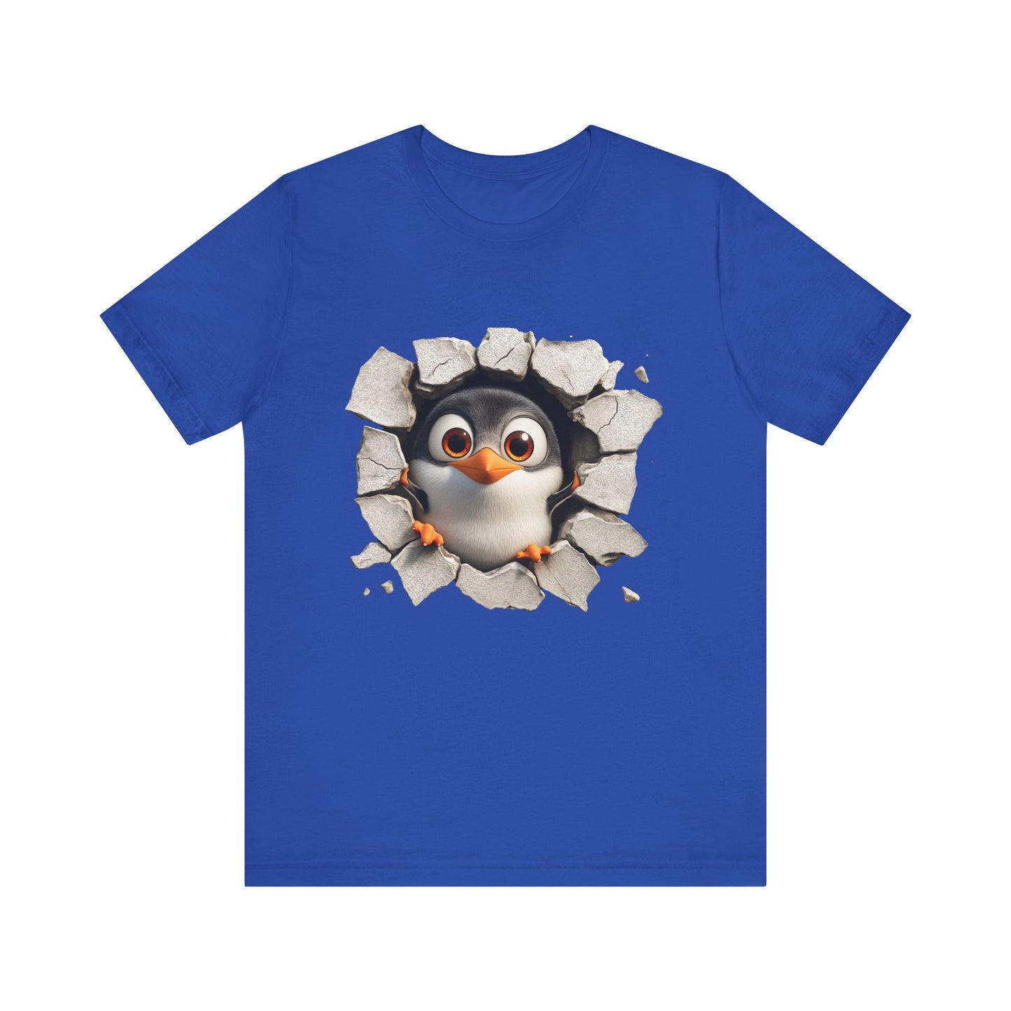 Tux Pinguin T-Shirt, Penguin Lover Gift, Animal Print Apparel, Short Sleeve Tee, Cute Animal Shirt