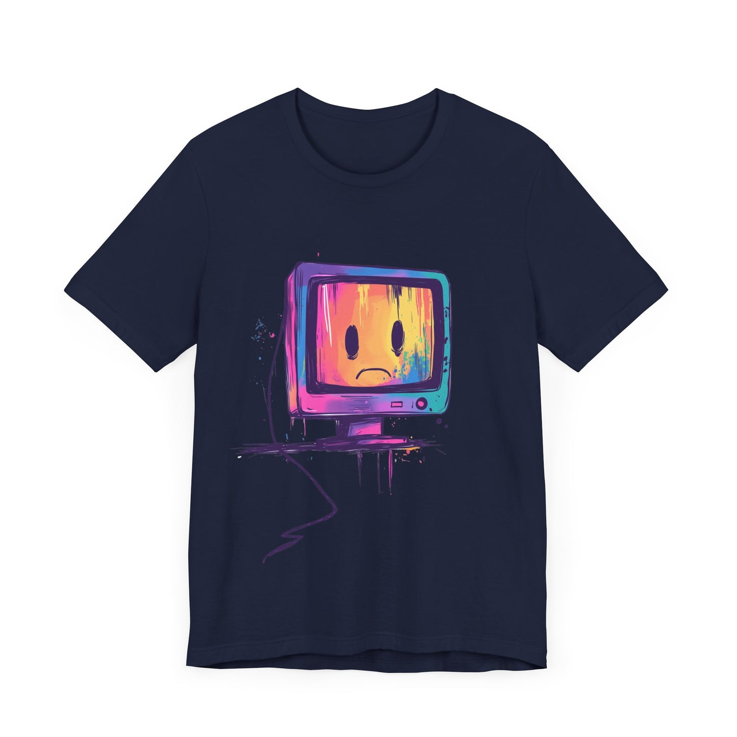 Colorful Linux Sad PC Unisex Tee, T-Shirt, Shirt, Top, Clothing, Apparel