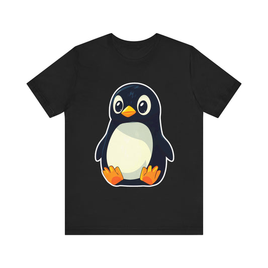 Linux Pinguin Unisex Tee, Computer Geek Gift Shirt, Open Source Penguin Top, Programmer Coding Tshirt, IT Tech Animal Apparel, Unix Penguin