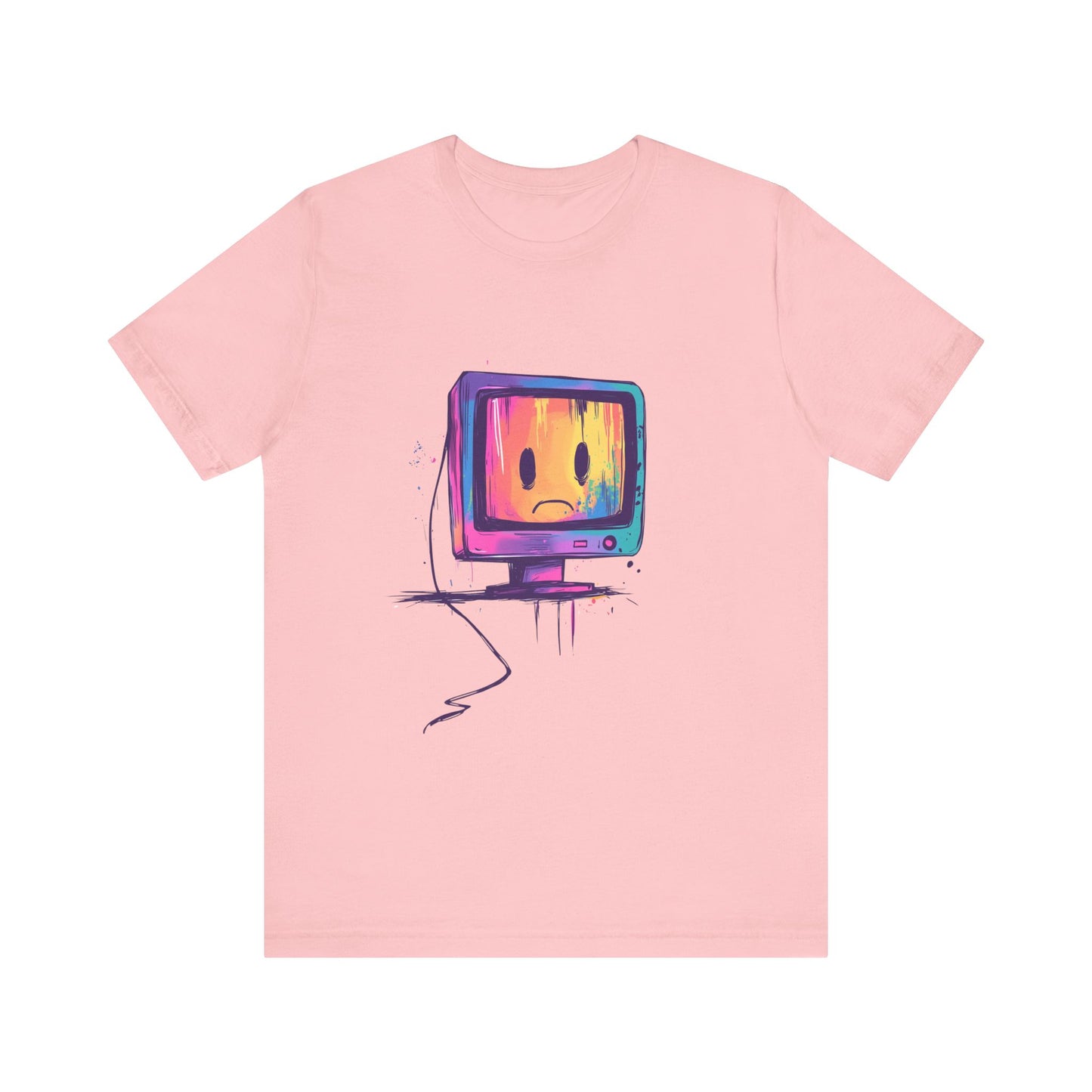 Colorful Linux Sad PC Unisex Tee, T-Shirt, Shirt, Top, Clothing, Apparel