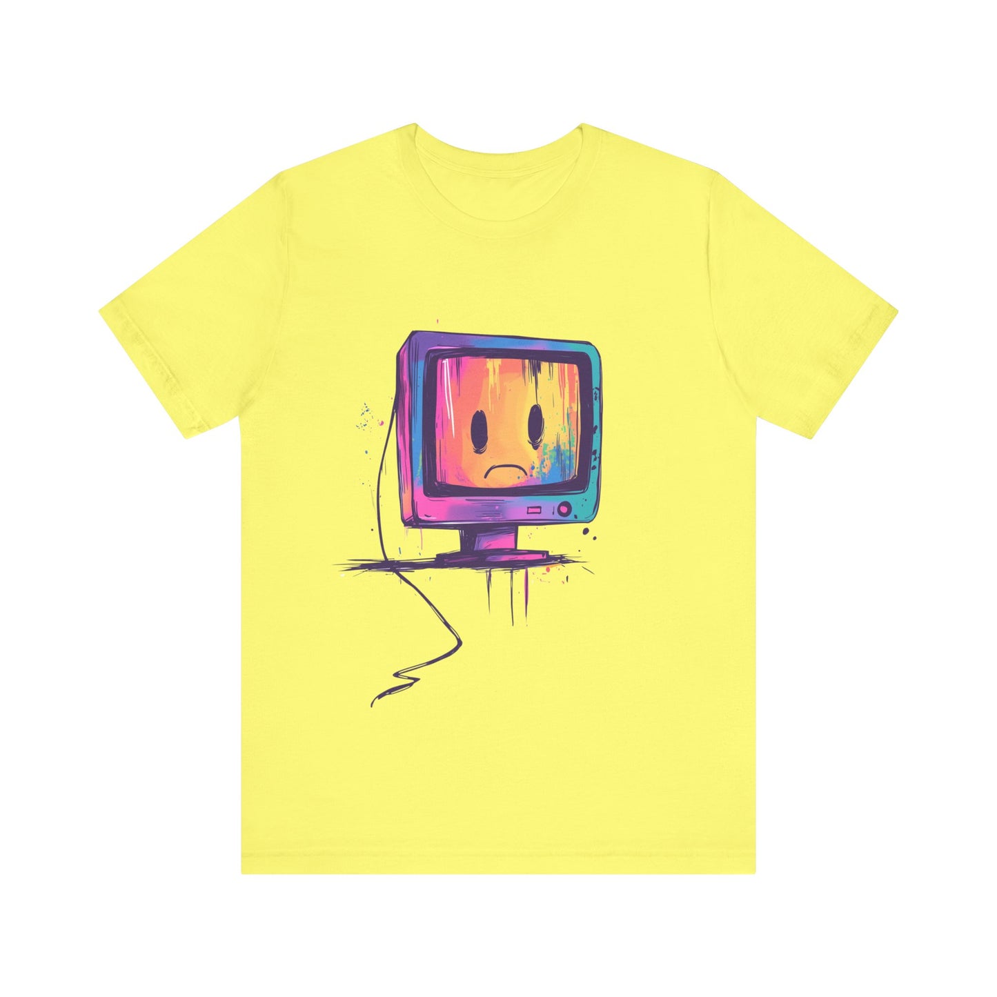 Colorful Linux Sad PC Unisex Tee, T-Shirt, Shirt, Top, Clothing, Apparel