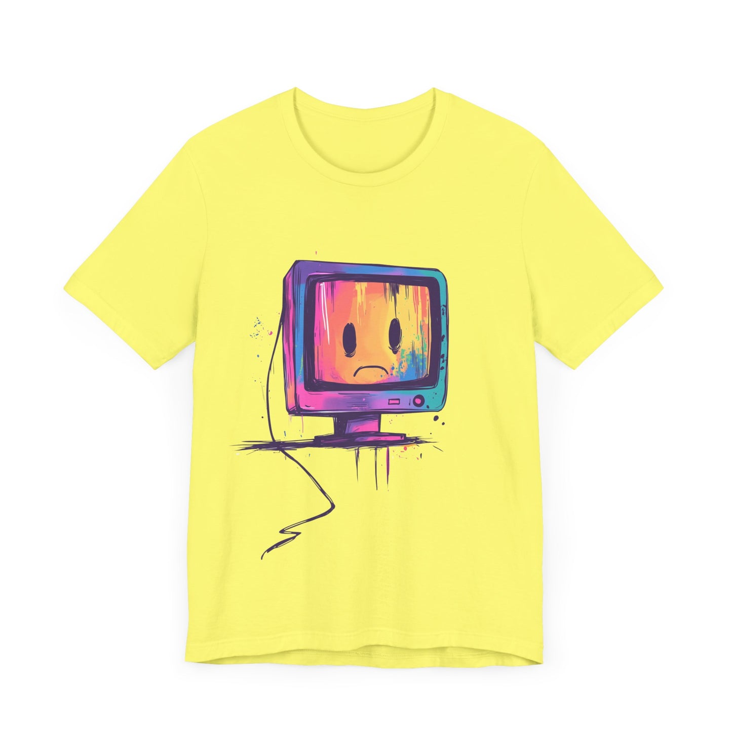 Colorful Linux Sad PC Unisex Tee, T-Shirt, Shirt, Top, Clothing, Apparel