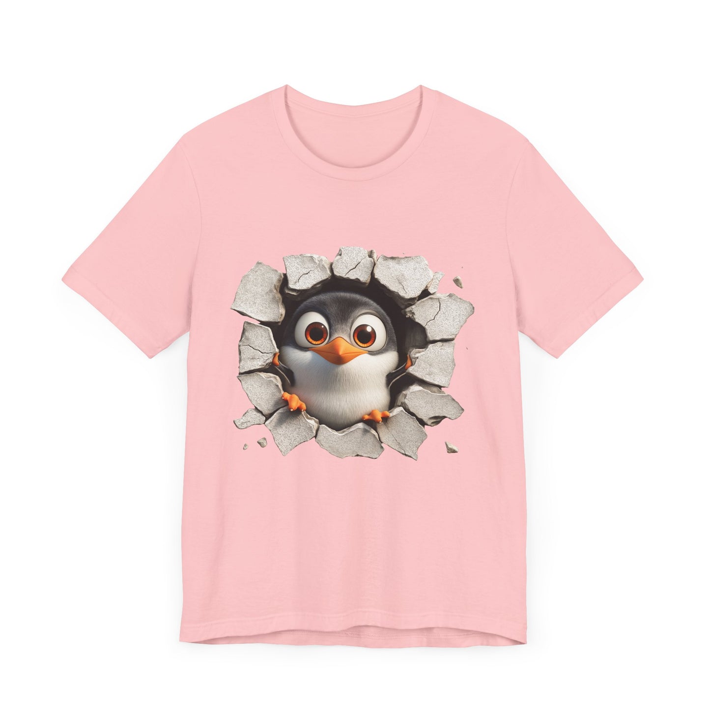 Tux Pinguin T-Shirt, Penguin Lover Gift, Animal Print Apparel, Short Sleeve Tee, Cute Animal Shirt