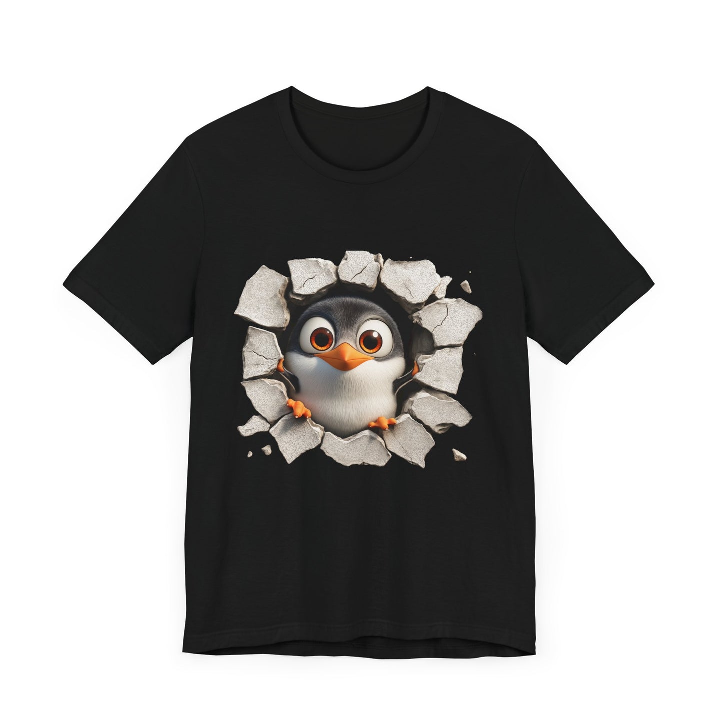 Tux Pinguin T-Shirt, Penguin Lover Gift, Animal Print Apparel, Short Sleeve Tee, Cute Animal Shirt