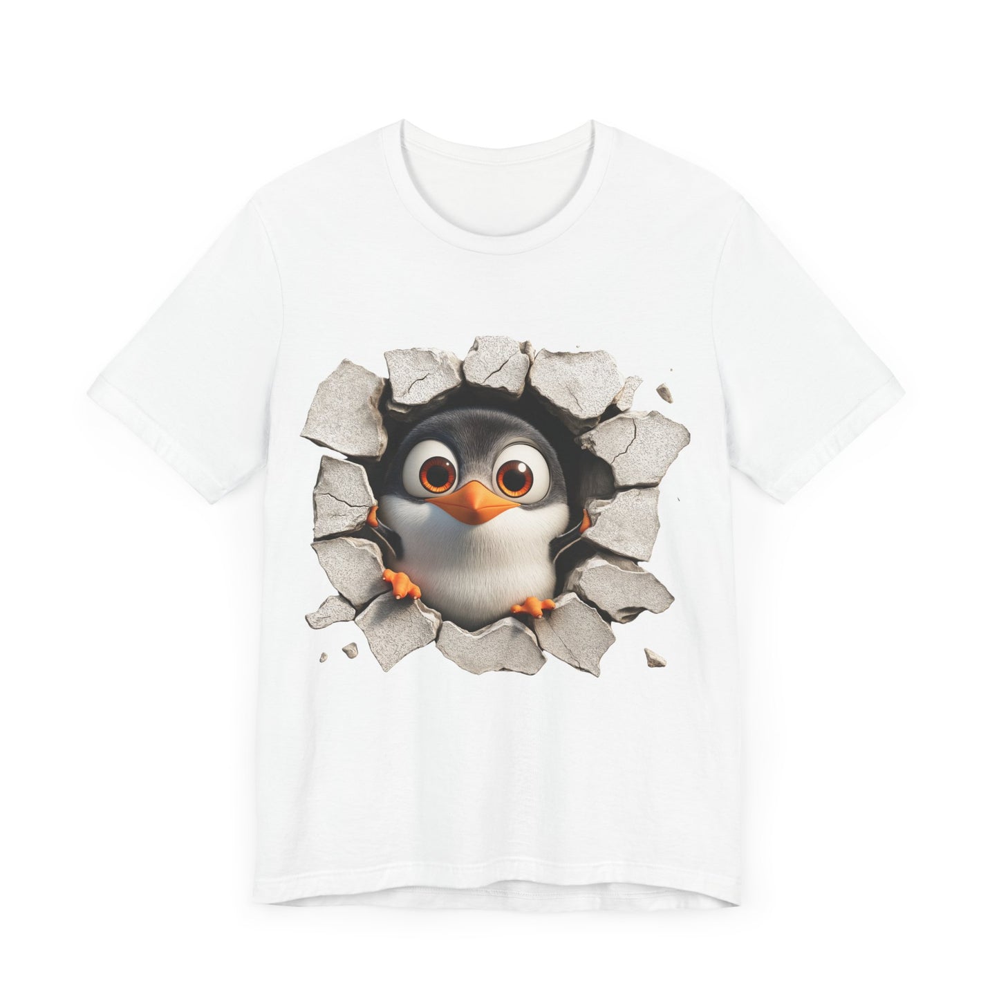 Tux Pinguin T-Shirt, Penguin Lover Gift, Animal Print Apparel, Short Sleeve Tee, Cute Animal Shirt