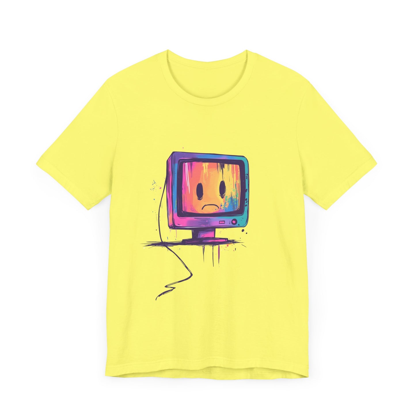 Colorful Linux Sad PC Unisex Tee, T-Shirt, Shirt, Top, Clothing, Apparel