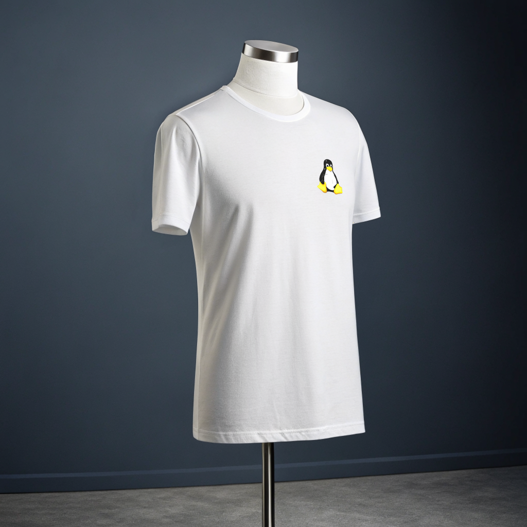 Linux Tux: Official Programmer's Mascot Tee - Debugging Style