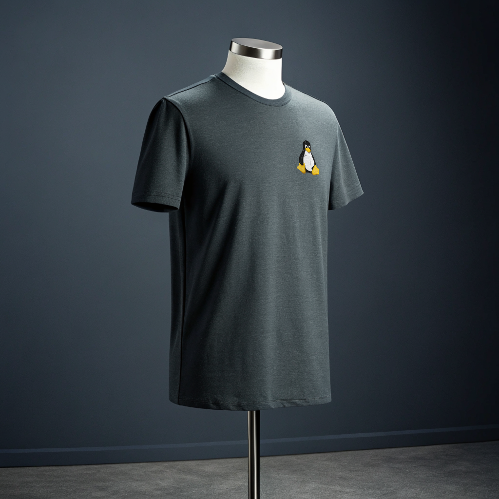 Linux Tux: Official Programmer's Mascot Tee - Debugging Style