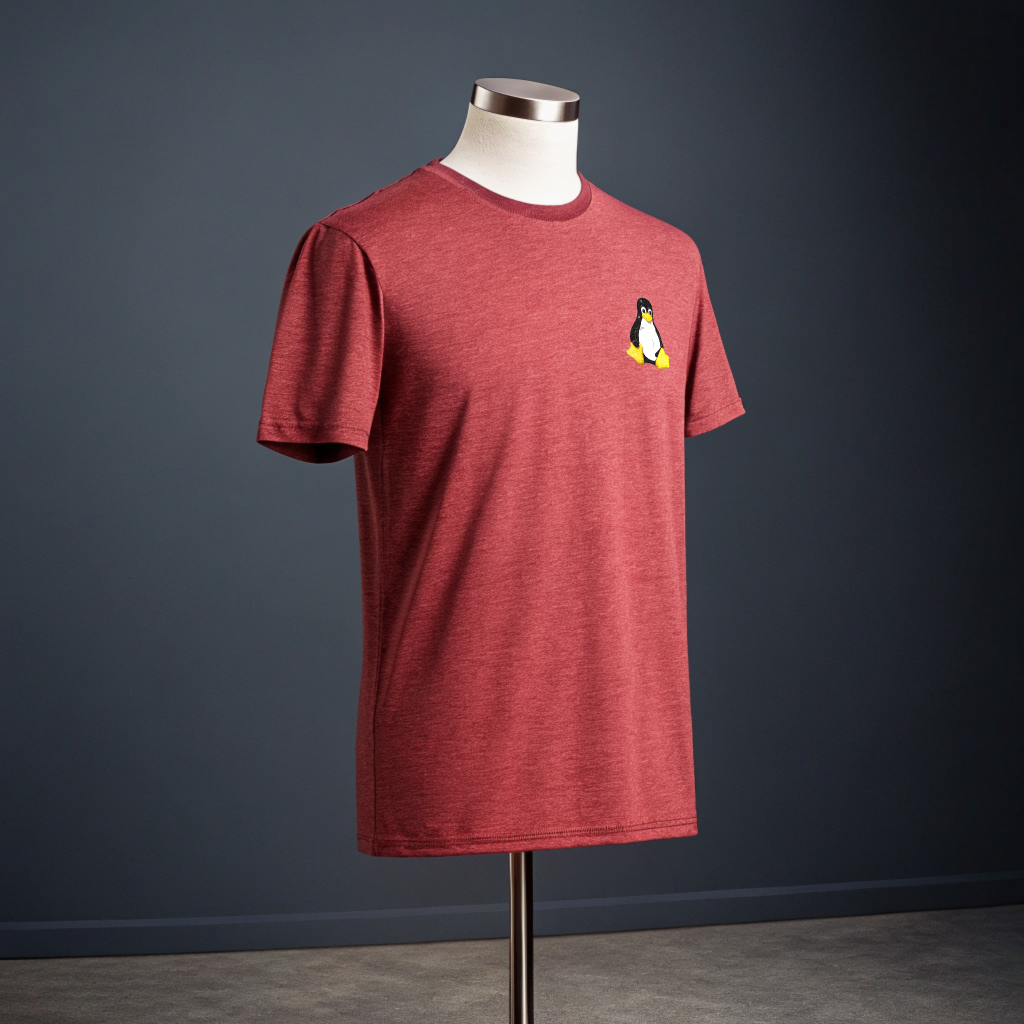 Linux Tux: Official Programmer's Mascot Tee - Debugging Style