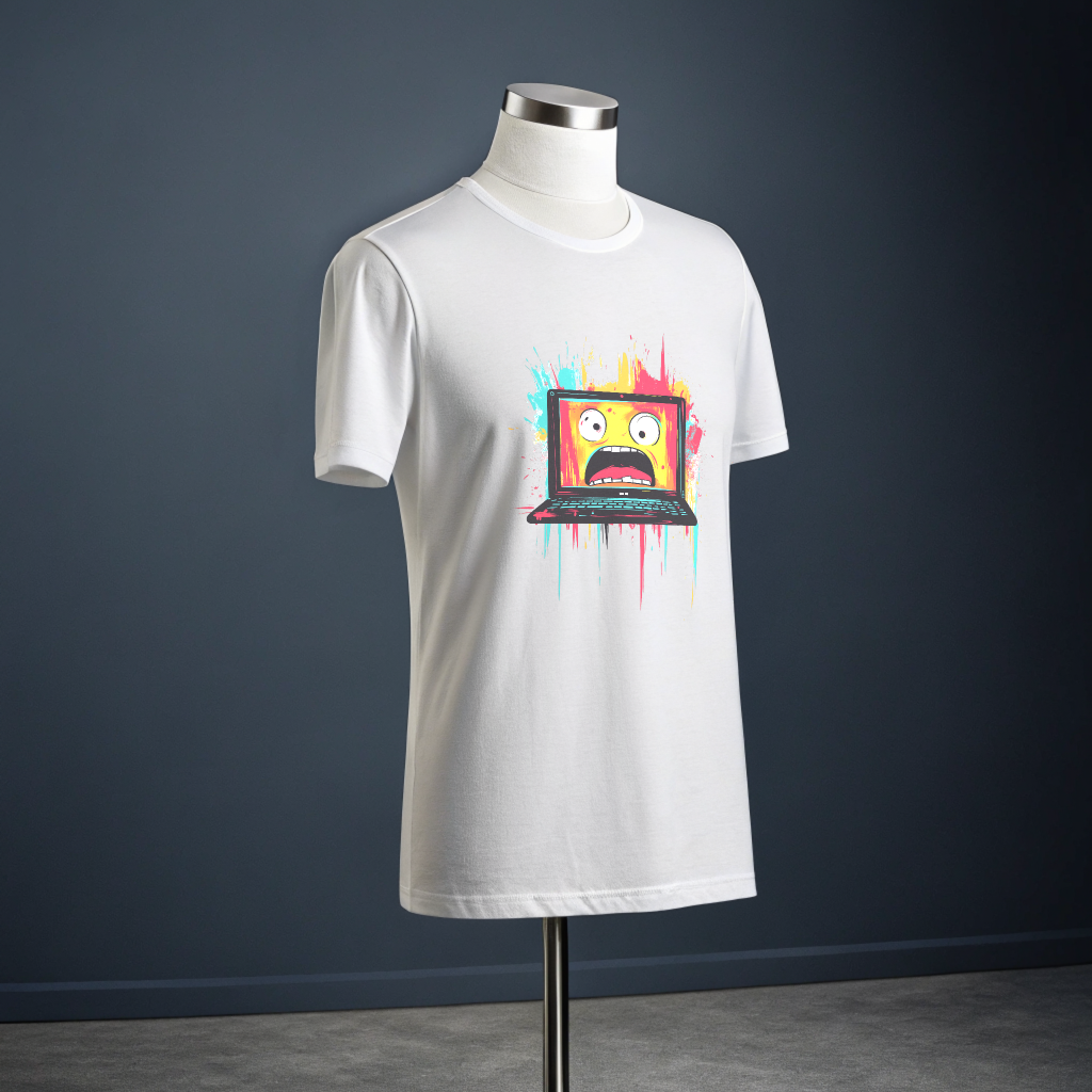 Dev Life Chromatic Laptop Art T-Shirt