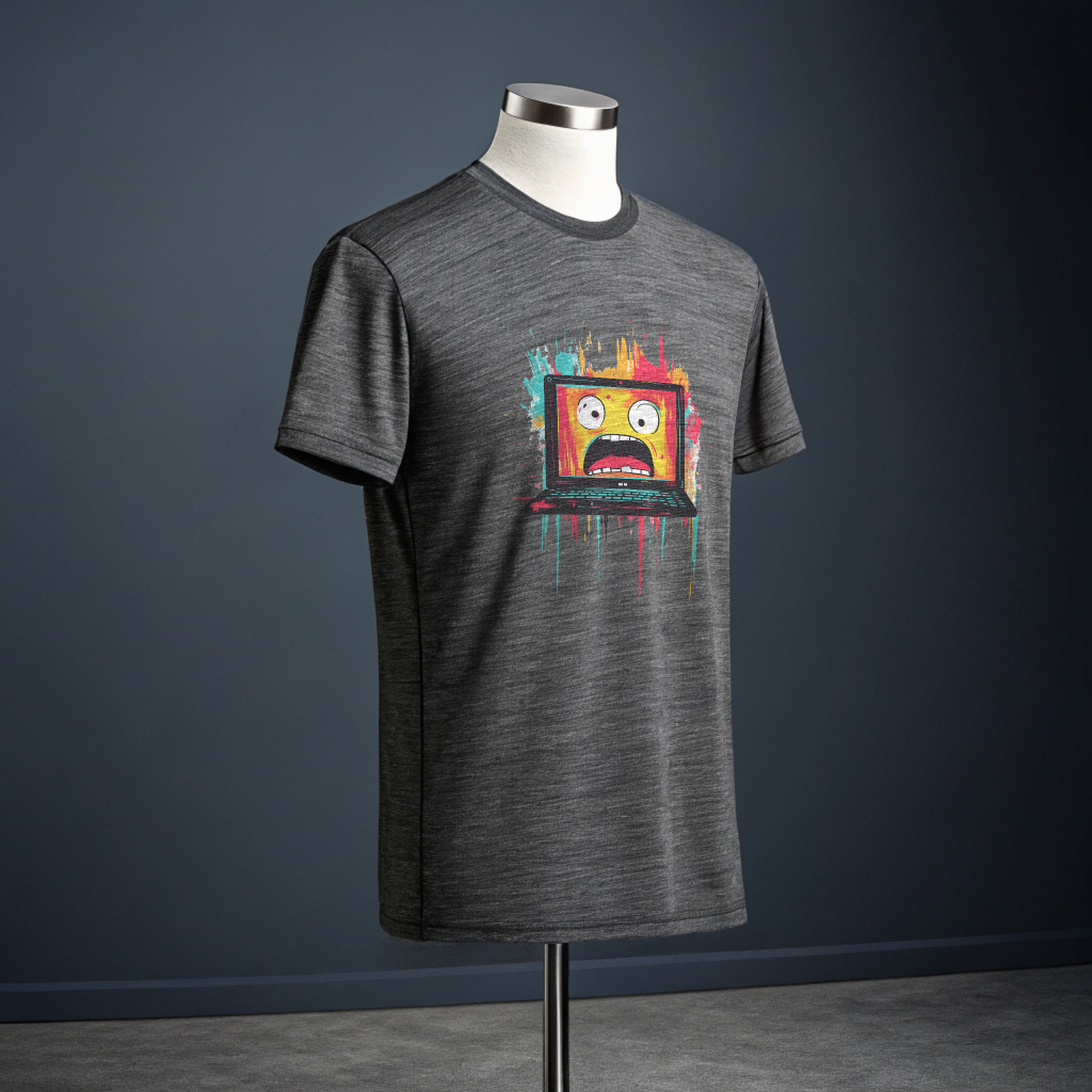 Dev Life Chromatic Laptop Art T-Shirt