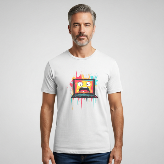 Dev Life Chromatic Laptop Art T-Shirt