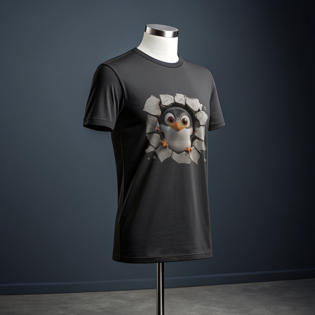 Linux Tux Penguin: Code Warrior's Casual Comfort Tee