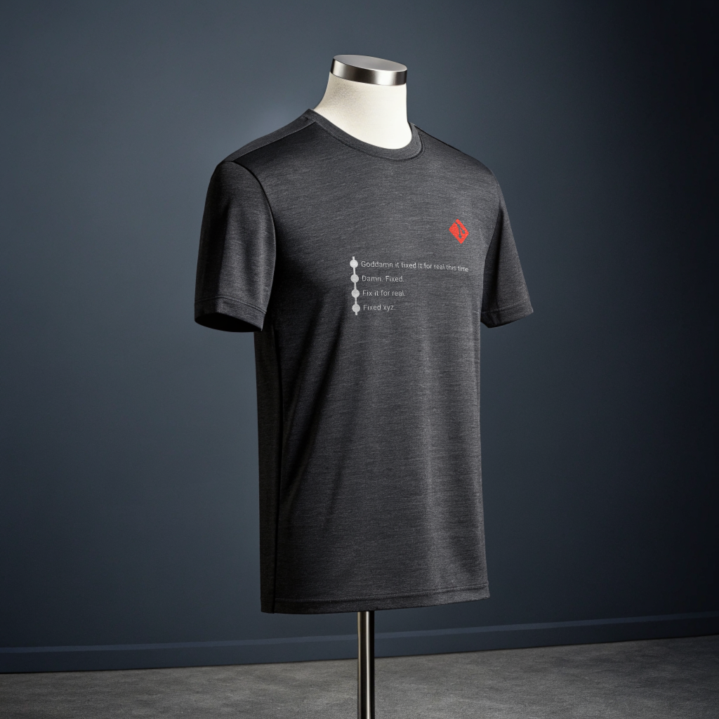 Git Commit Humor: Dev Life Explained in One Shirt