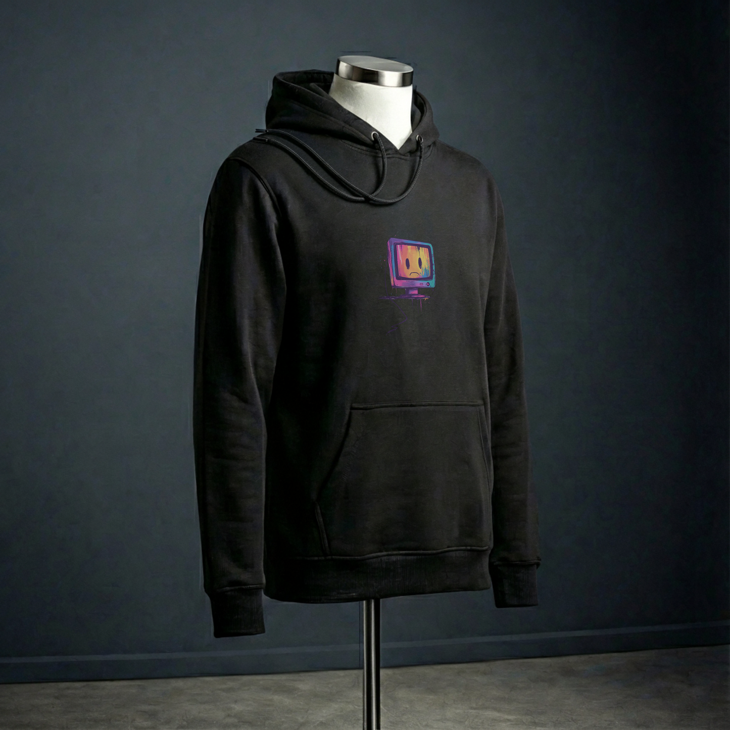 Sad PC Colorful Hoodie Sweatshirt, Unisex Jumper, Graphic Pullover, Computer Geek Gift, Tech Lover Present