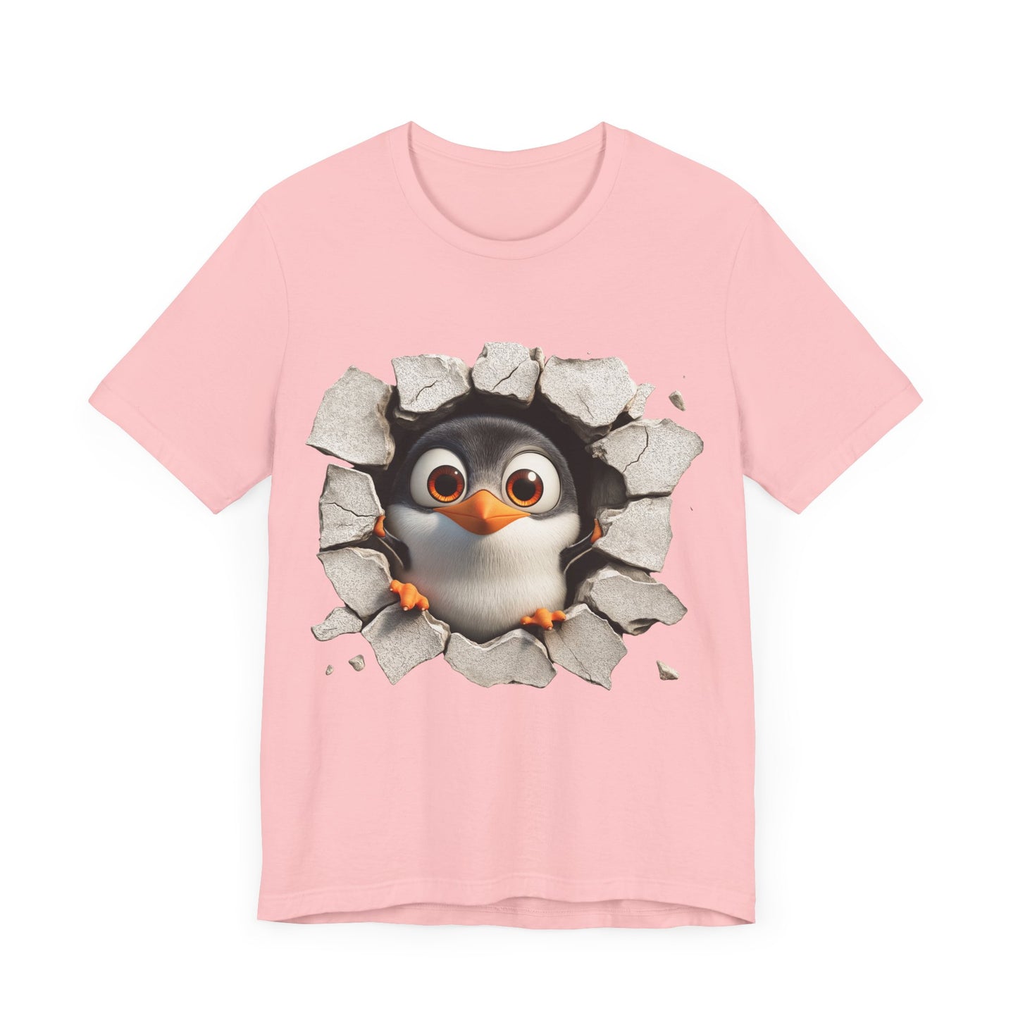 Tux Pinguin T-Shirt, Penguin Lover Gift, Animal Print Apparel, Short Sleeve Tee, Cute Animal Shirt