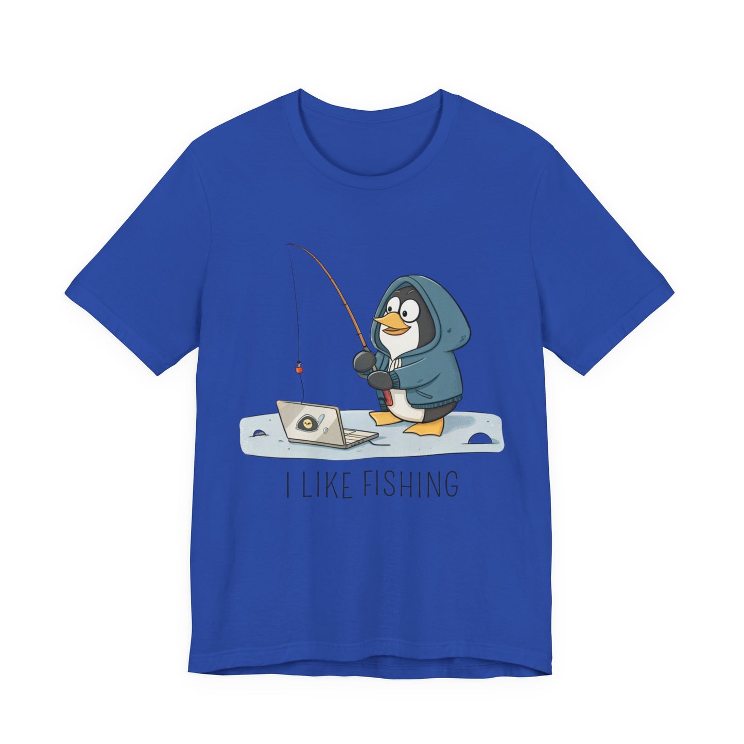 Funny Tux Fishing T-Shirt – Penguin Gift for Techies