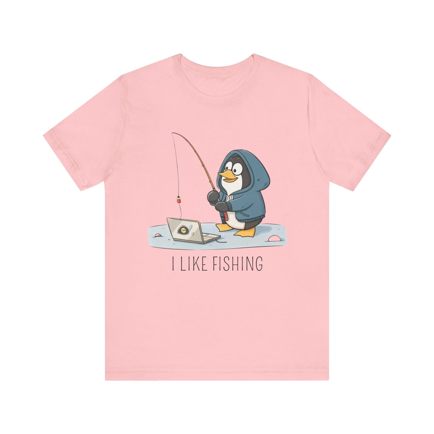 Funny Tux Fishing T-Shirt – Penguin Gift for Techies