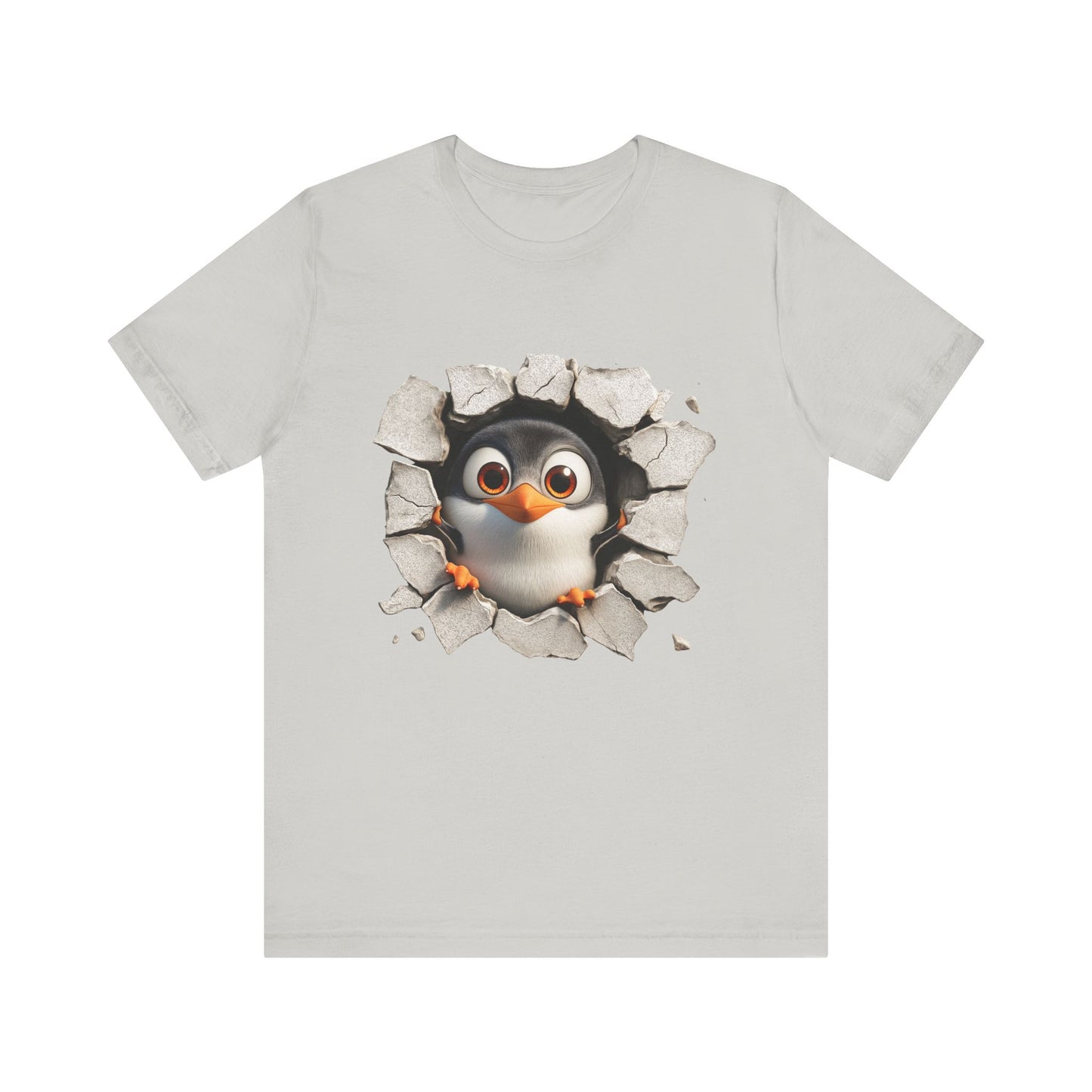 Tux Pinguin T-Shirt, Penguin Lover Gift, Animal Print Apparel, Short Sleeve Tee, Cute Animal Shirt