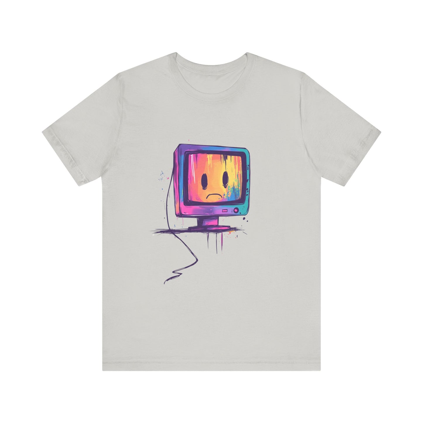 Colorful Linux Sad PC Unisex Tee, T-Shirt, Shirt, Top, Clothing, Apparel