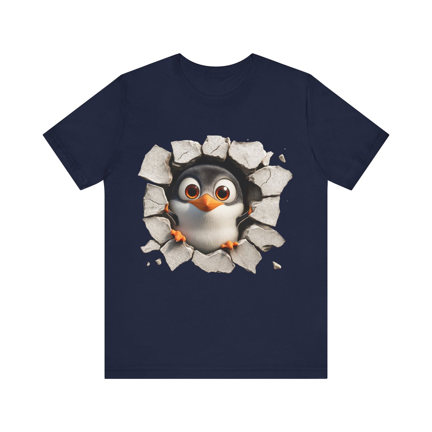 Tux Pinguin T-Shirt, Penguin Lover Gift, Animal Print Apparel, Short Sleeve Tee, Cute Animal Shirt