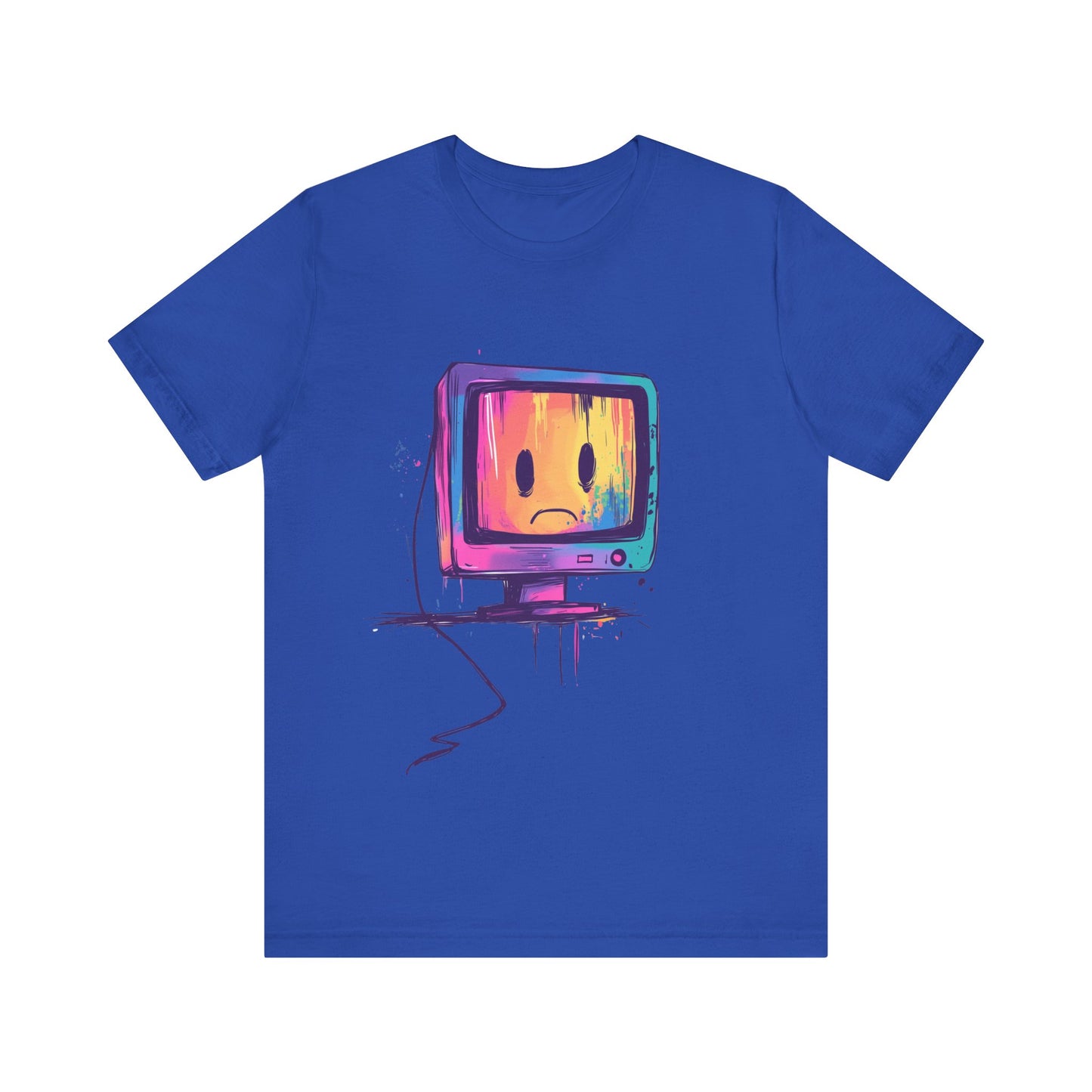 Colorful Linux Sad PC Unisex Tee, T-Shirt, Shirt, Top, Clothing, Apparel