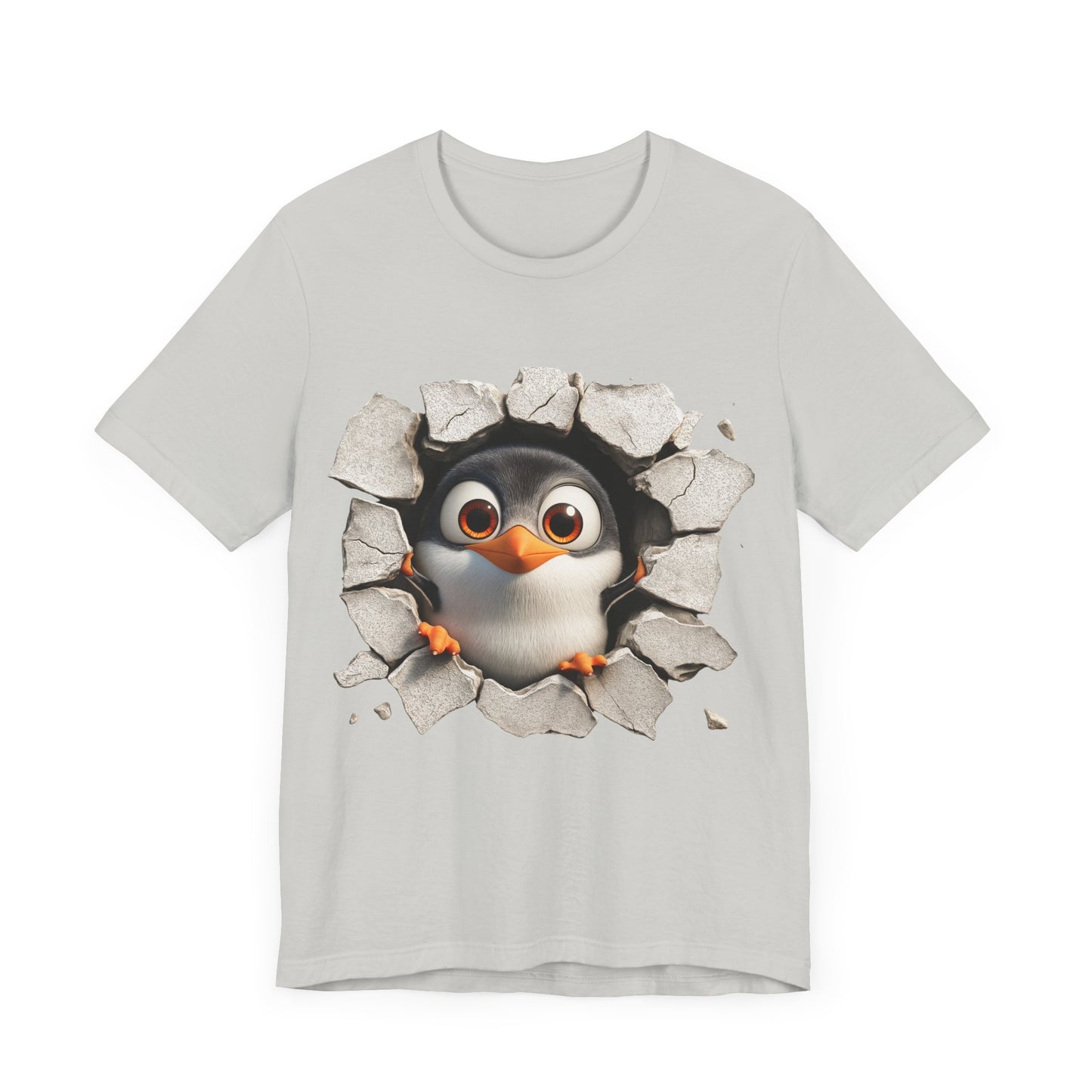 Tux Pinguin T-Shirt, Penguin Lover Gift, Animal Print Apparel, Short Sleeve Tee, Cute Animal Shirt