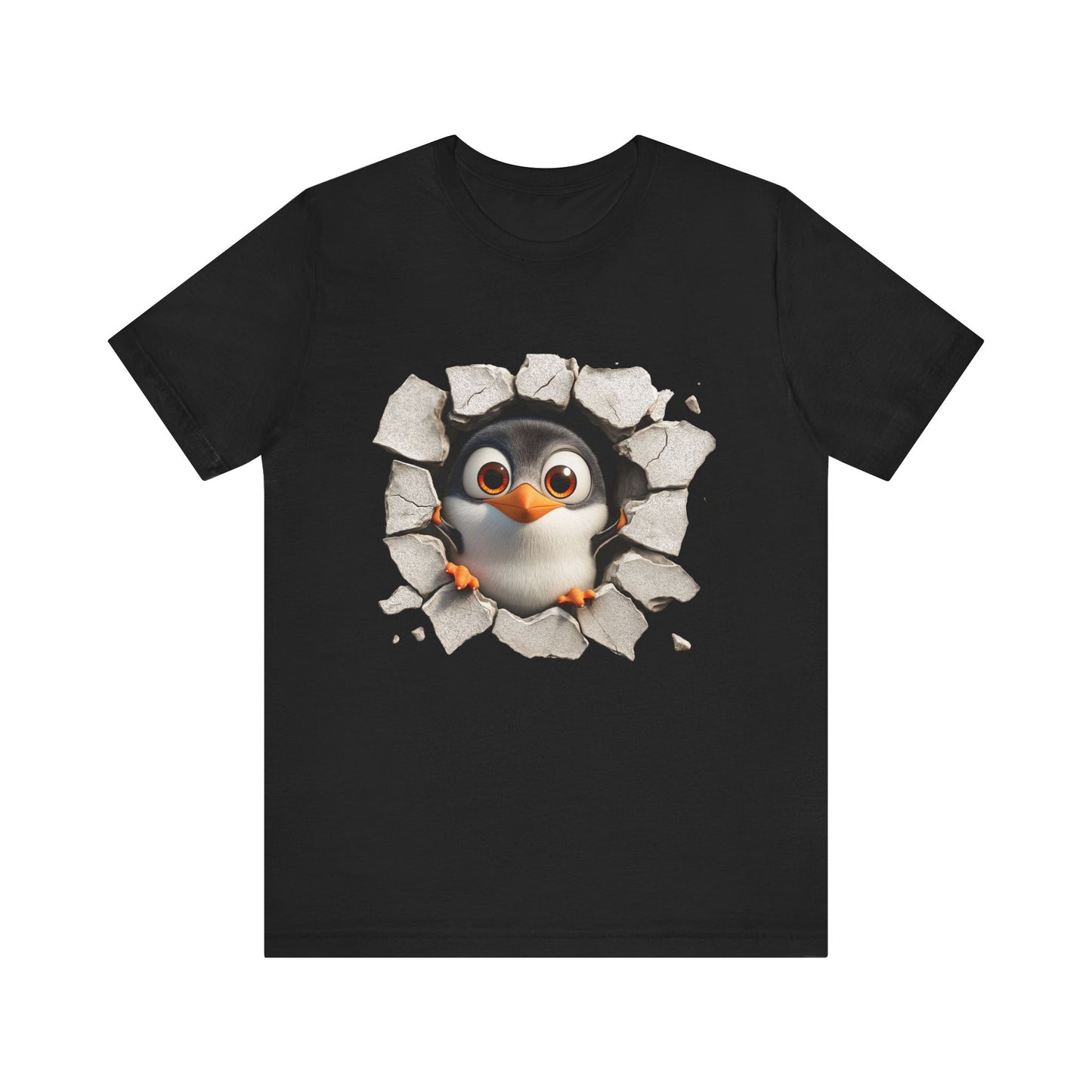 Tux Pinguin T-Shirt, Penguin Lover Gift, Animal Print Apparel, Short Sleeve Tee, Cute Animal Shirt