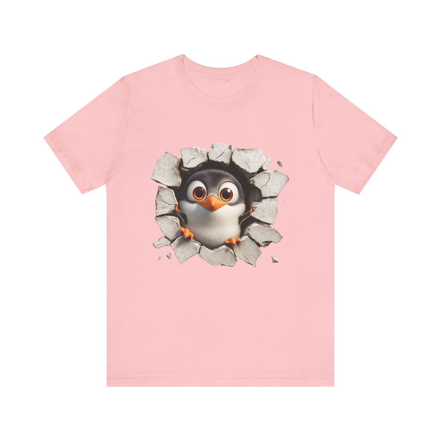 Tux Pinguin T-Shirt, Penguin Lover Gift, Animal Print Apparel, Short Sleeve Tee, Cute Animal Shirt