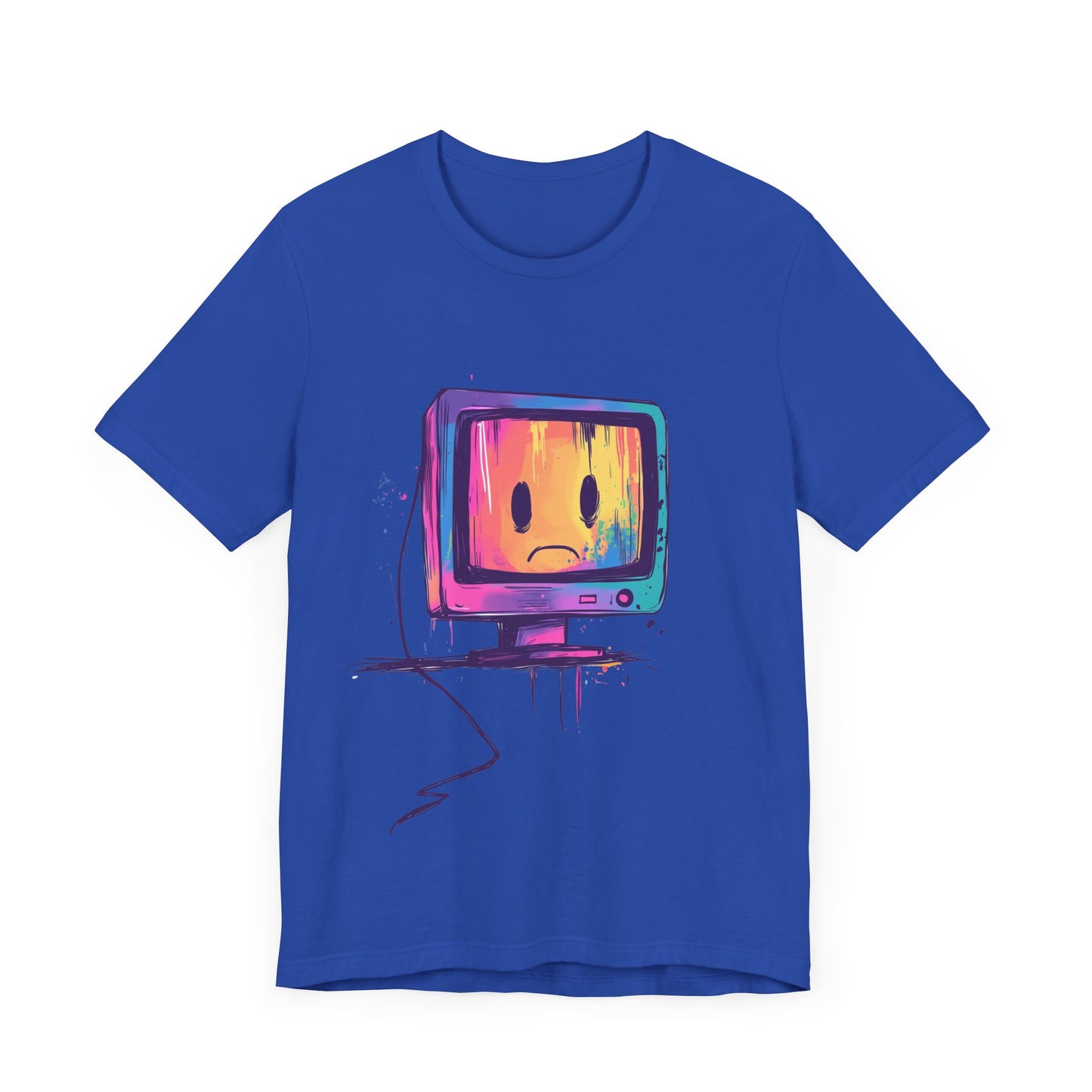 Colorful Linux Sad PC Unisex Tee, T-Shirt, Shirt, Top, Clothing, Apparel