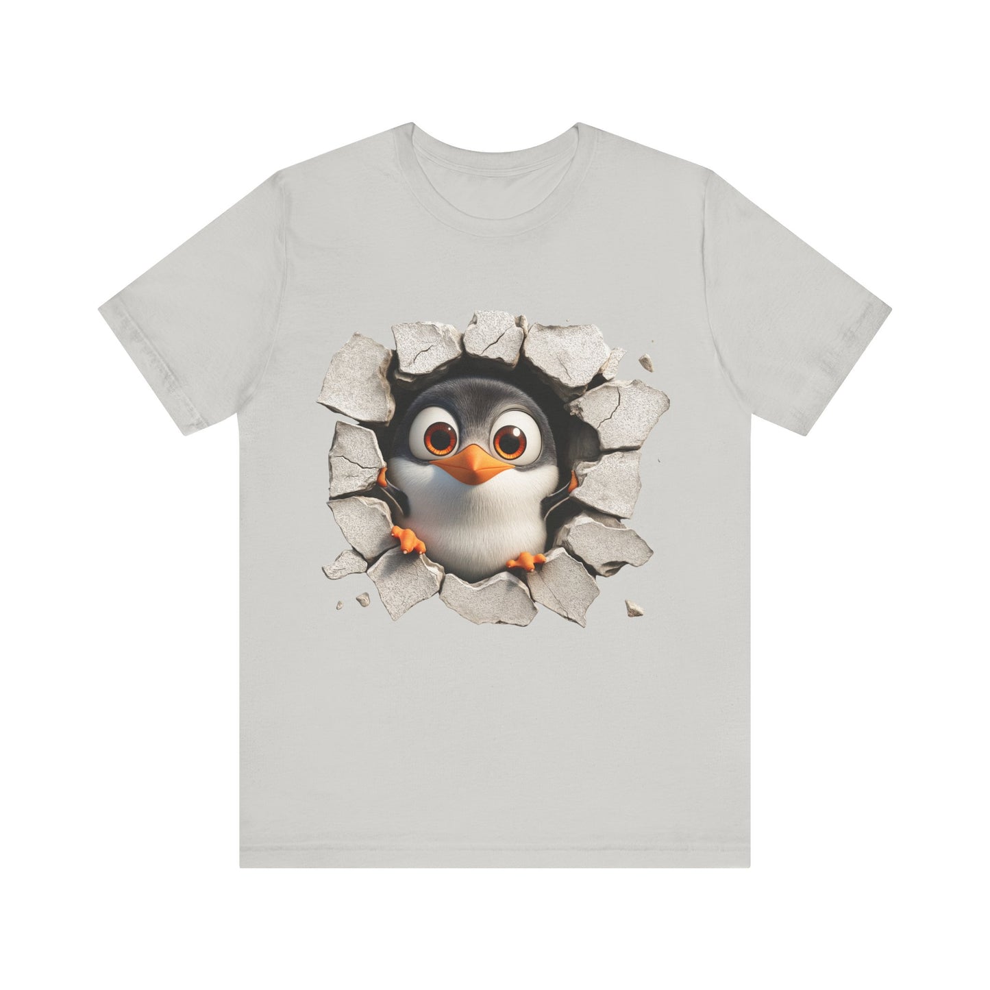 Tux Pinguin T-Shirt, Penguin Lover Gift, Animal Print Apparel, Short Sleeve Tee, Cute Animal Shirt