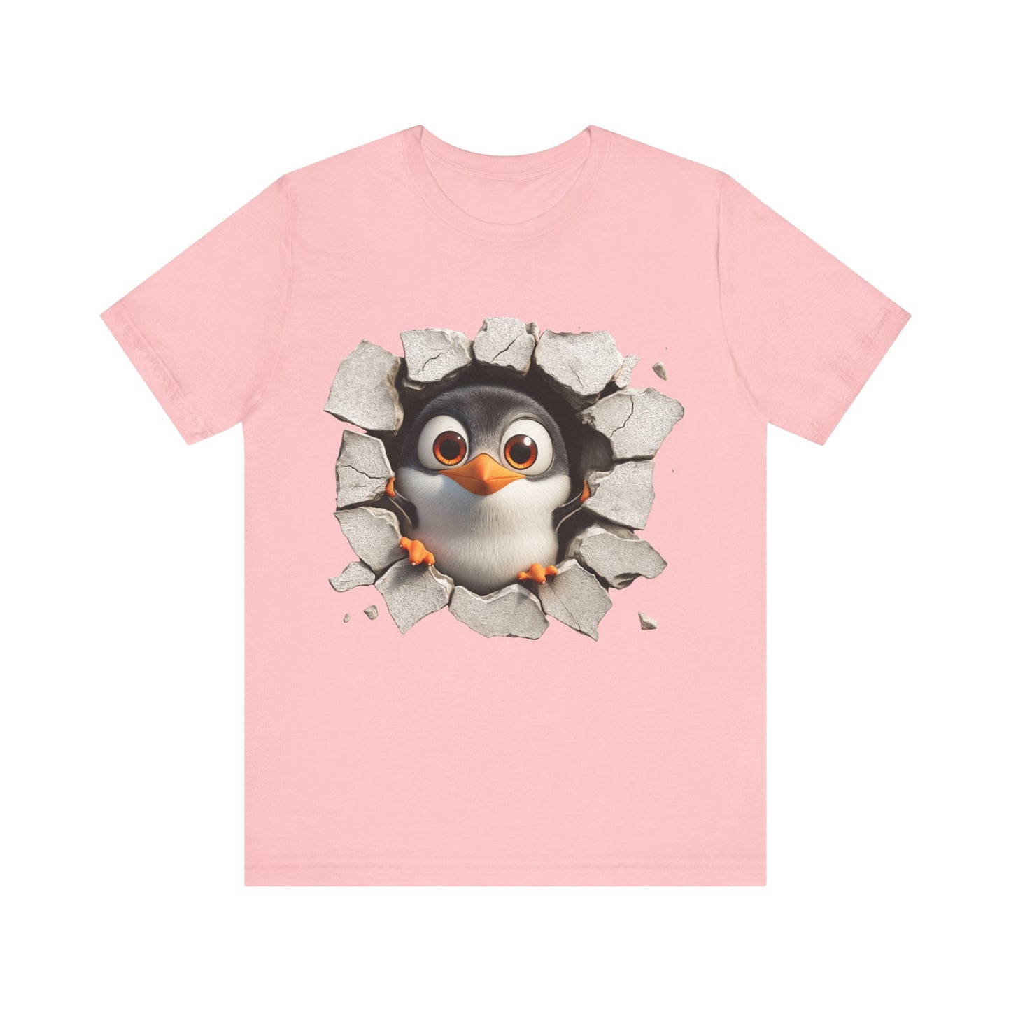 Tux Pinguin T-Shirt, Penguin Lover Gift, Animal Print Apparel, Short Sleeve Tee, Cute Animal Shirt