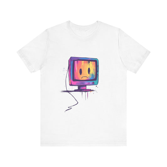 Colorful Linux Sad PC Unisex Tee, T-Shirt, Shirt, Top, Clothing, Apparel