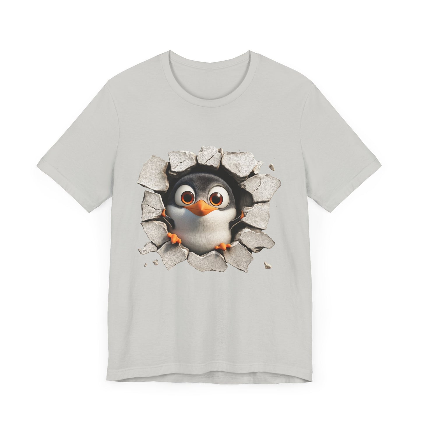 Tux Pinguin T-Shirt, Penguin Lover Gift, Animal Print Apparel, Short Sleeve Tee, Cute Animal Shirt