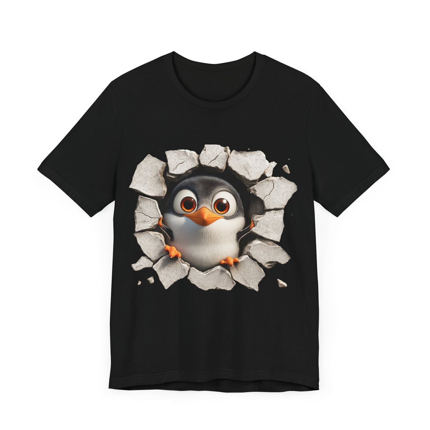 Tux Pinguin T-Shirt, Penguin Lover Gift, Animal Print Apparel, Short Sleeve Tee, Cute Animal Shirt