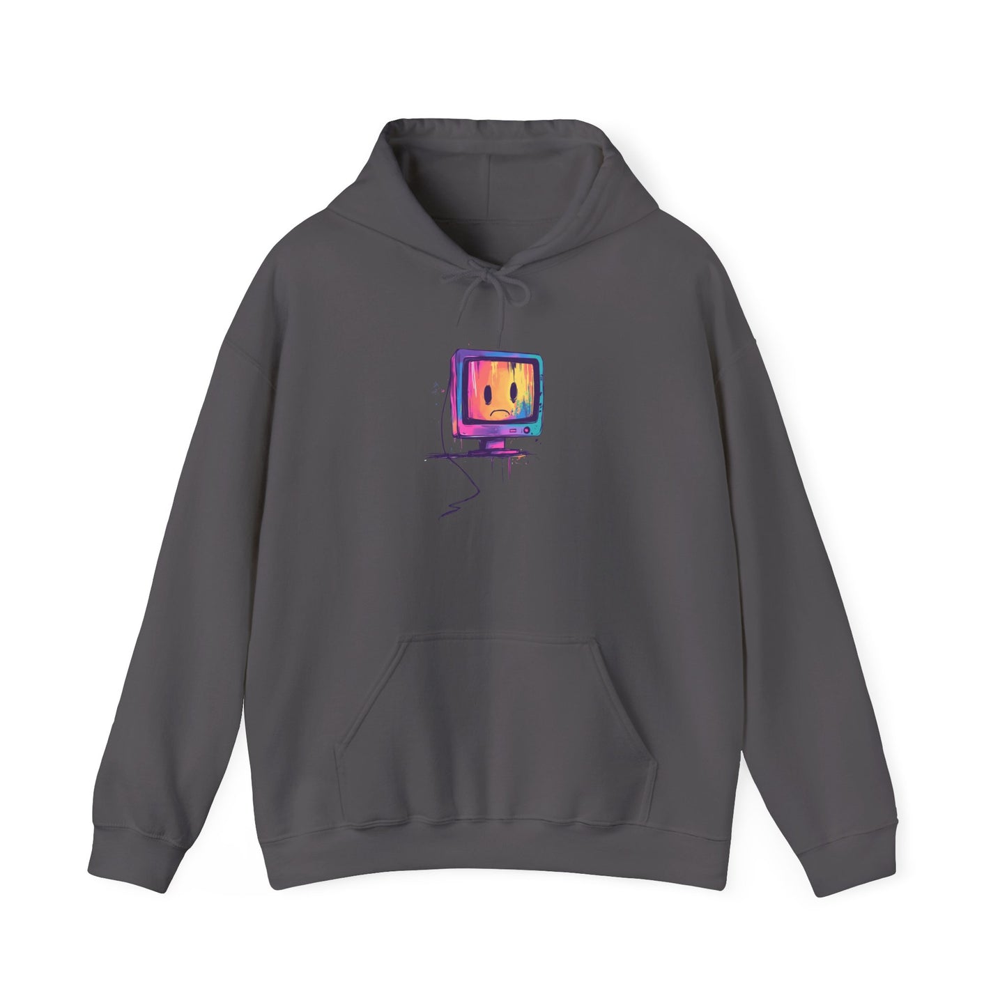 Sad PC Colorful Hoodie Sweatshirt, Unisex Jumper, Graphic Pullover, Computer Geek Gift, Tech Lover Present