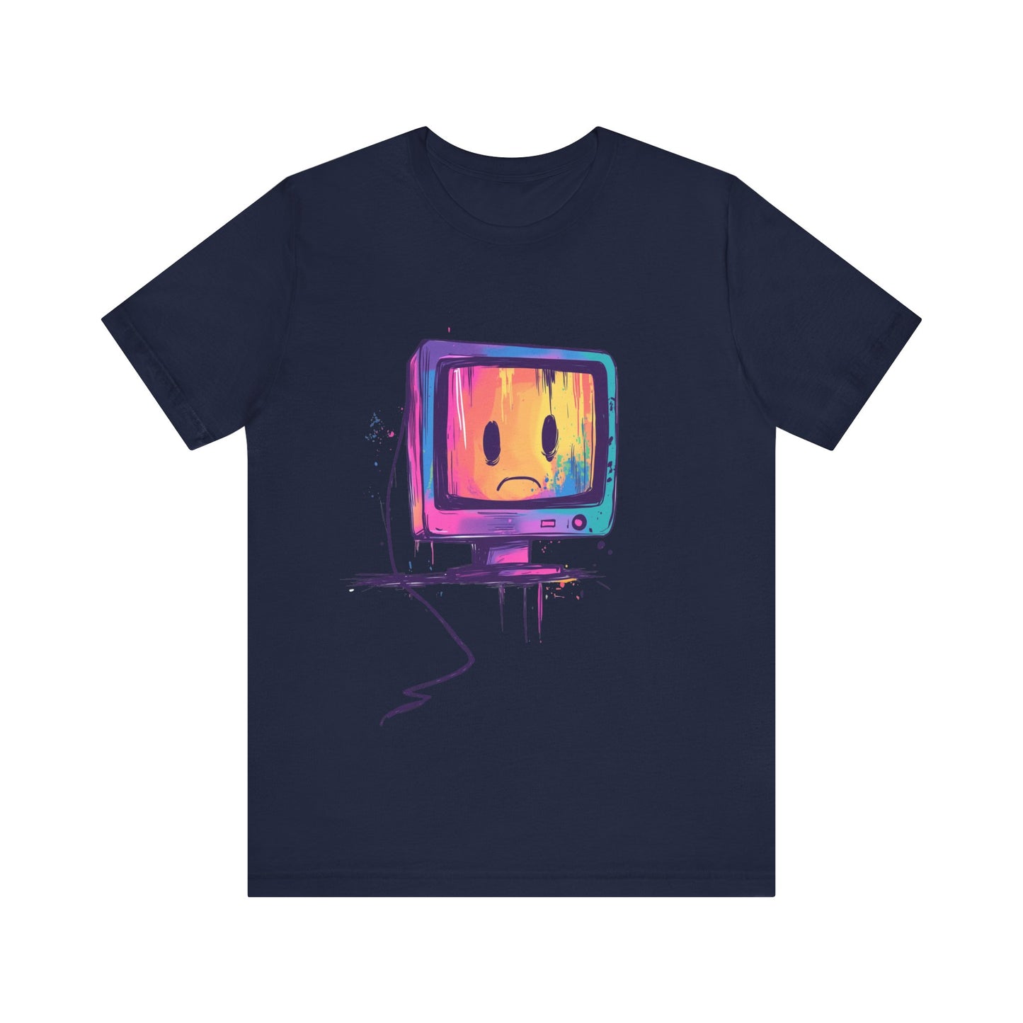 Colorful Linux Sad PC Unisex Tee, T-Shirt, Shirt, Top, Clothing, Apparel