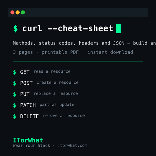 HTTP & REST API Cheat Sheet - ITorWhat